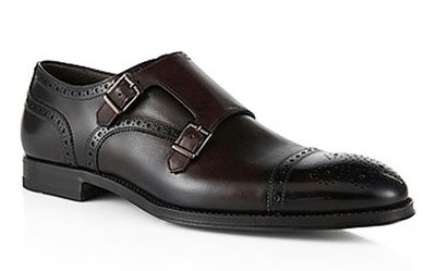 Zapatos monk con doble hebilla de Hugo Boss